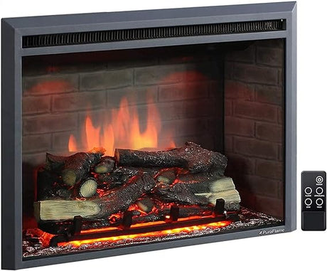 Western Electric Fireplace Insert with Fire Crackling Sound