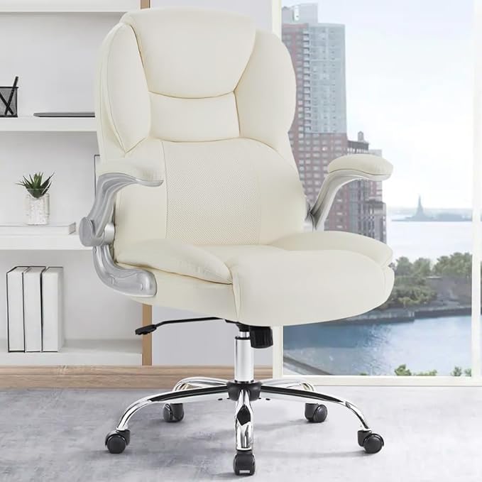 Executive Office Chair, Ergonomic Big and Tall Computer Desk Chair, High Back PU Leather