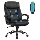 500 lbs Big and Tall Office Chair, Massage Executive Chair w/ 6 Vibrating Points