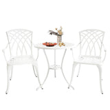 Bistro Table and Chairs Set of 2,Patio Bistro Sets 3 Piece Outdoor with 1.97 Umbrella Hole