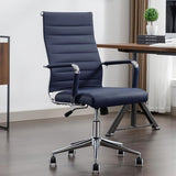 Office Desk Chair Leather, Conference Room Chairs with Wheels, Executive Modern