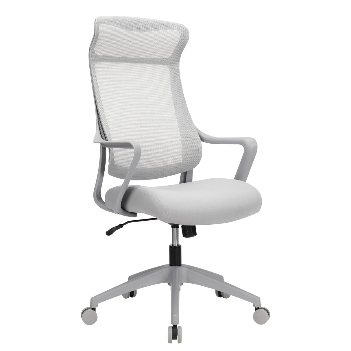 Lenzer Mesh High-Back Task Chair, Gray, BIFMA Compliant