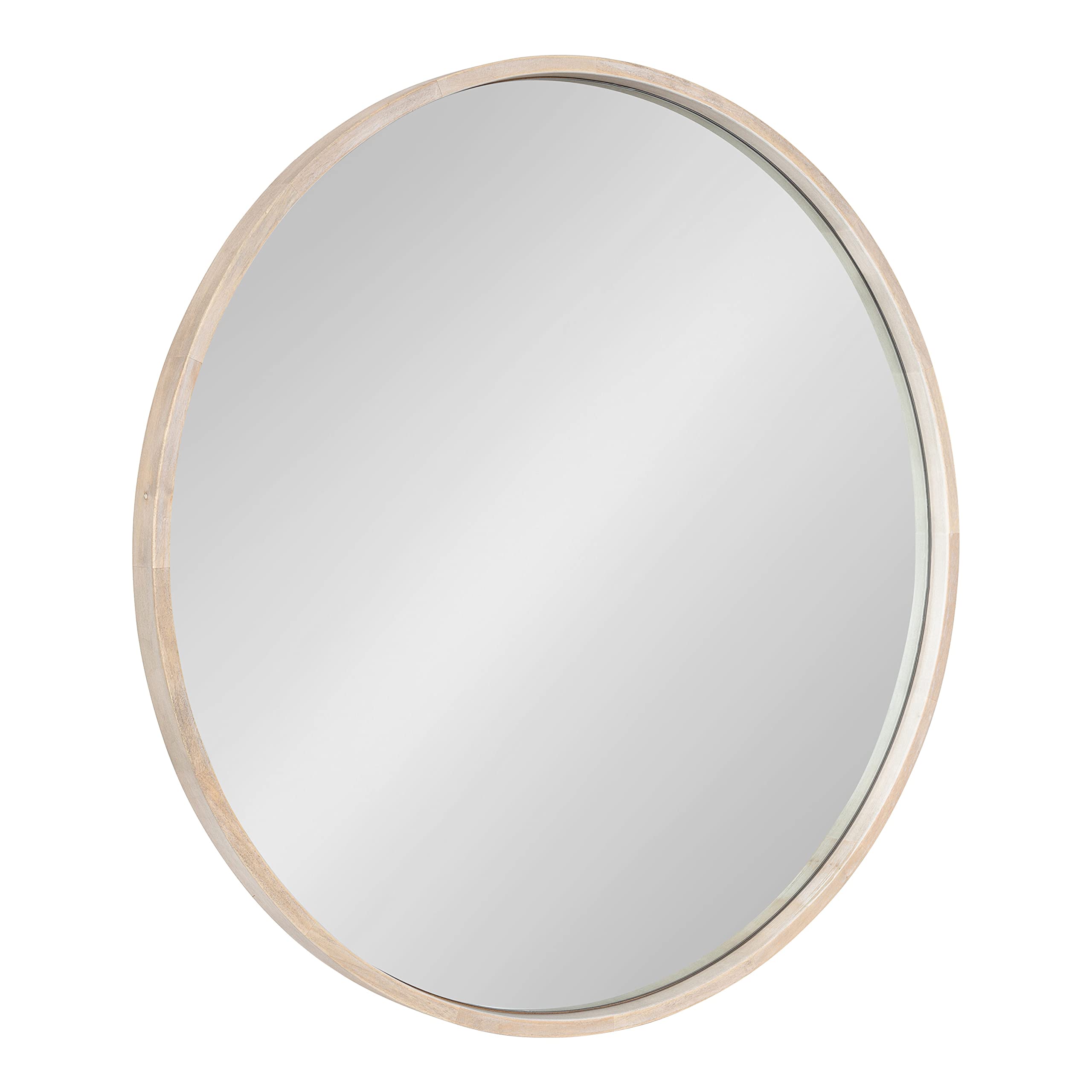 Round Wall Mirror,  Diameter, White, Decorative Circle Mirror
