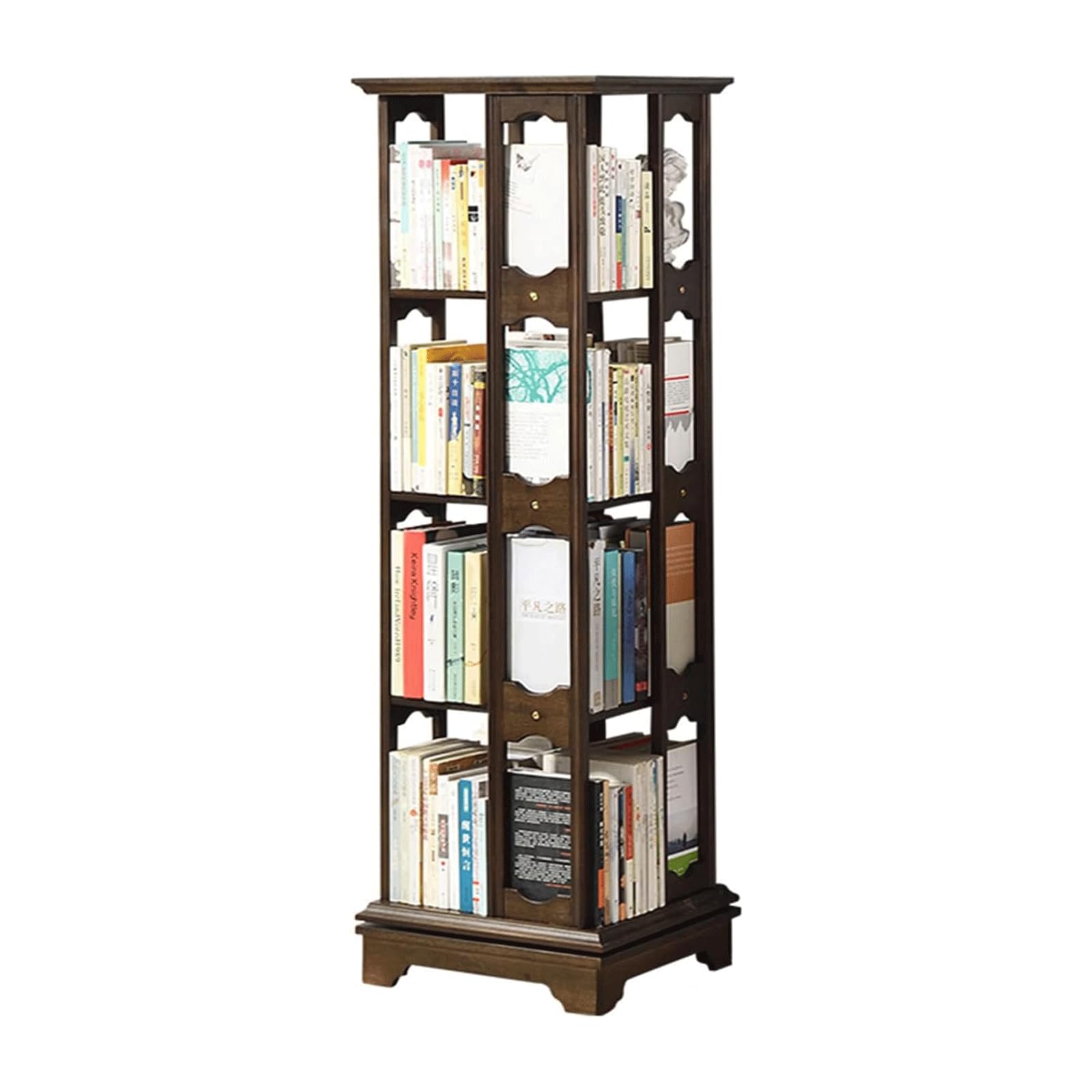 360° Rotating Bookshelf Kids Adult Bookcase for Small Space Standing Bookshelf