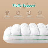 Fluffy Support Bed Pillow King Size, Super Soft Premium Down-Alternative