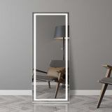 65"x 22" Full Length Mirror with Lights, LED Full Length Mirror, Lighted Full Body Length Light up Mirror Touch, Free Standing Mirror, Wall Mounted/Leaning Mirror