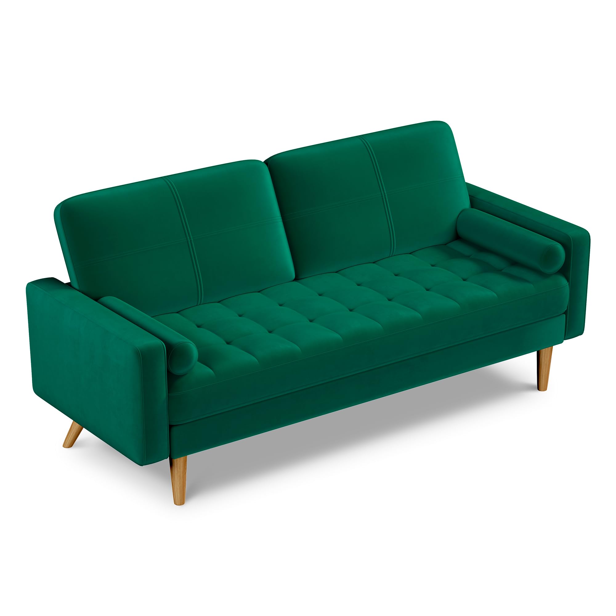 3 Seater Sofa Couch, 70 Inch Velvet Loveseat Sofa