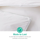 Lightweight Goose Feather Down Comforter King Size - Cooling Bed Comforter