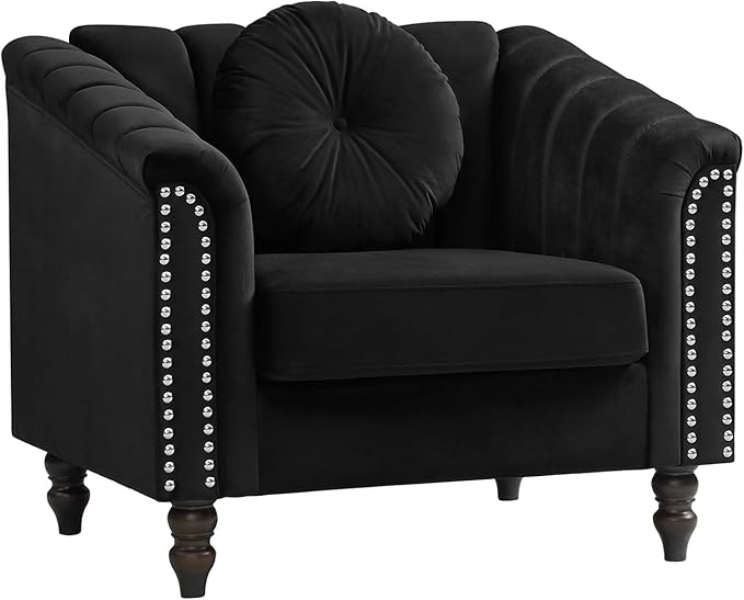 Sectional Sofa Set, Microfiber Chesterfield Upholstered Sofas Loveseat