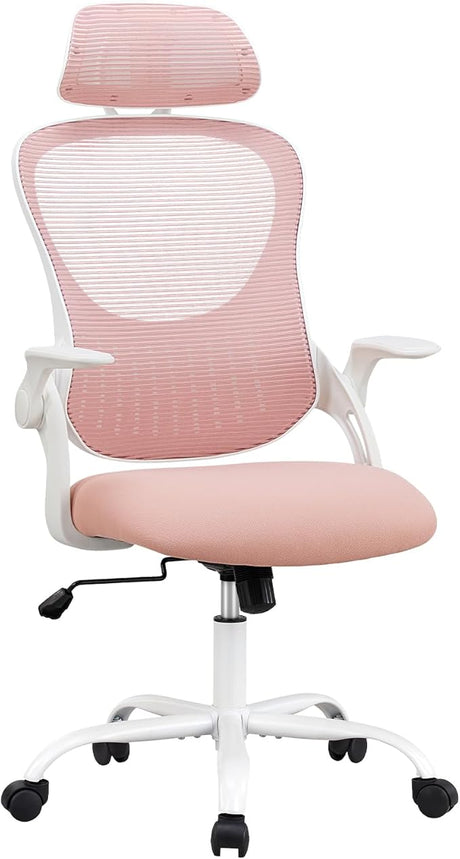 Home Office Desk Chair, Ergonomic Mesh High Back Computer Chair Height Adjustable