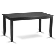 BLK-W 7 Piece Kitchen Table & Chairs Set Consist of a Rectangle Dining Room Table and 6