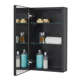 Medicine Cabinet 14 x 24 inches Mirror Size, Recessed or Surface Mount