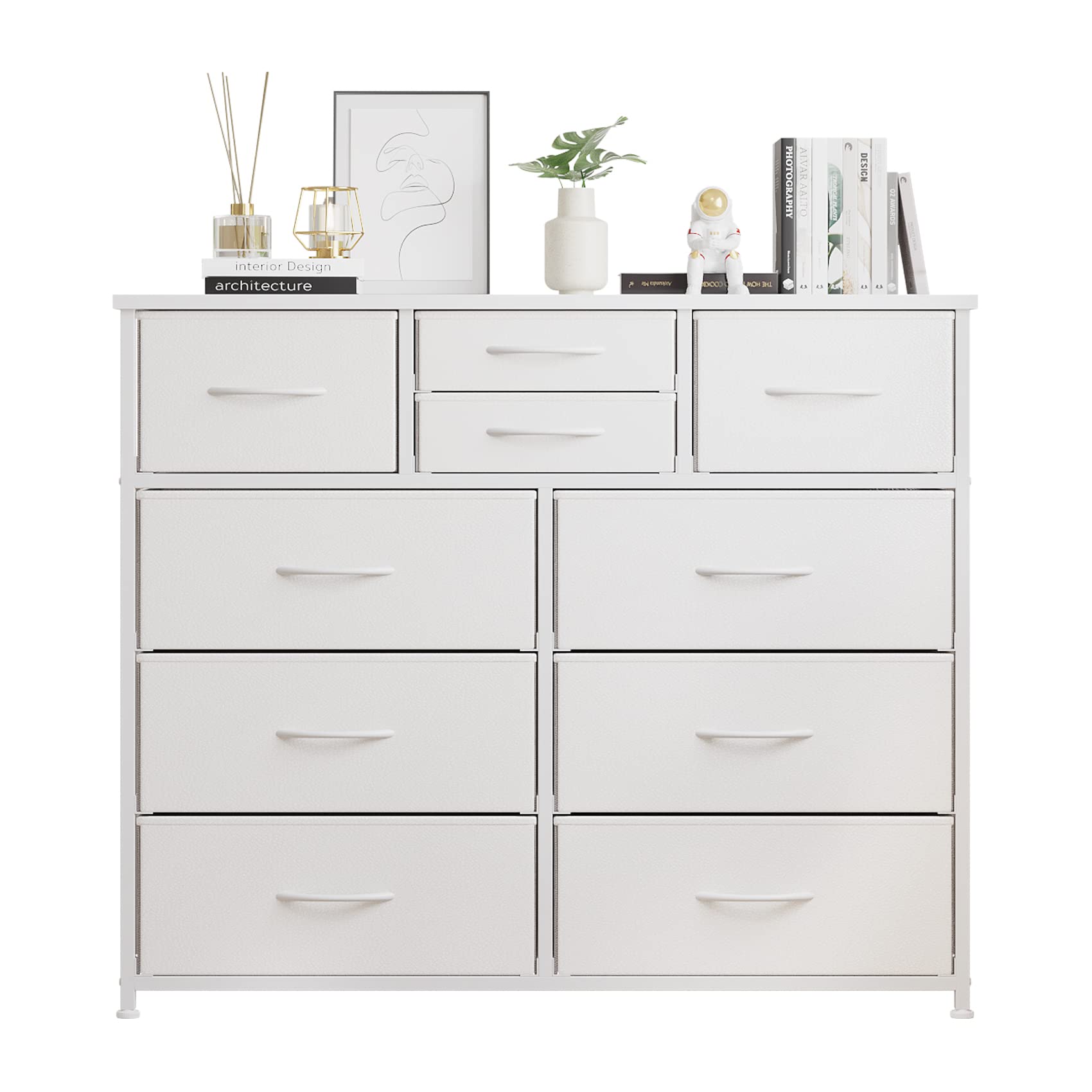 10-Drawer Dresser, Fabric Storage Dressers Drawers