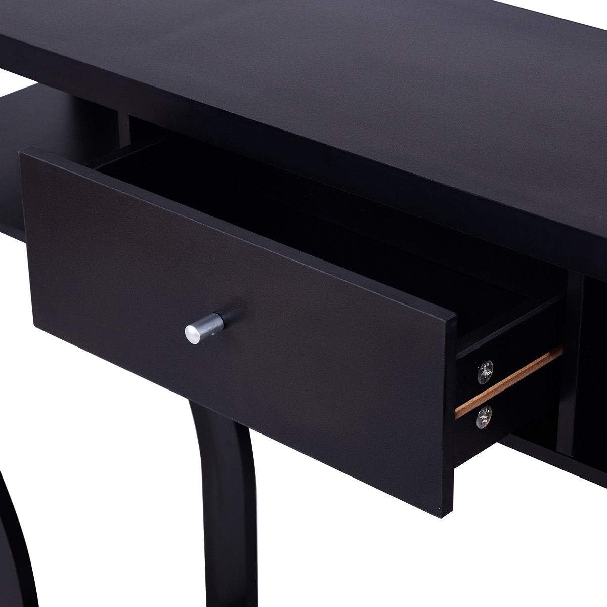 47" Wooden Entryway, Accent Cosole Tables Table with Drawer and Shelf