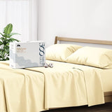 King Size Cotton Sheets Set - 500 Thread Count 4 PC 100% Cotton Sheets for King Bed,