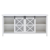 Clementine Rectangular TV Stand for TV's up to 80" in White