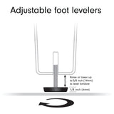 Ada 32" Wide Round Coffee Table in Blackened Bronze