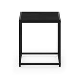 Camnus Modern Living End Table, Americano, 1 Tier, Metal Frame