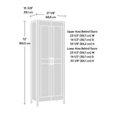 Miscellaneous 2-Door Storage Cabinet, L: 27.09" x W: 15.39" x H: 72.05"