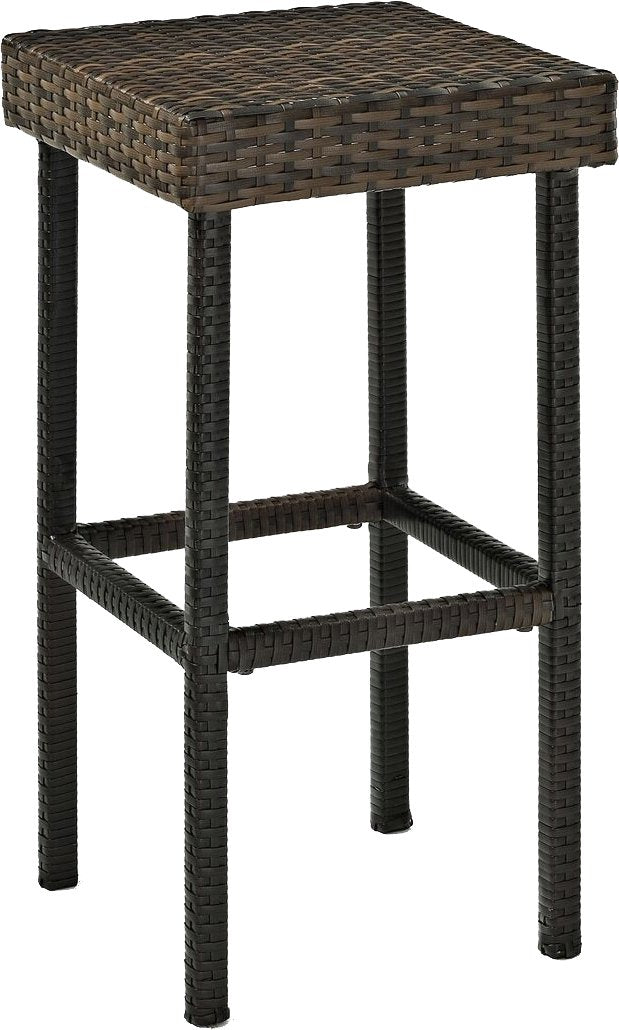 Palm Harbor Wicker Outdoor Bar Stools, Set of 2, Patio Furniture for Backyard, Balcony