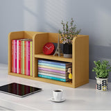 Bookshelf,Solid Wood Multi-Purpose Table Top, Large Space Independent Bookshelf, Small Rack for Student Storage