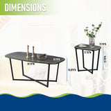 - 3 Piece Modern Occasional Table Set - Includes Coffee Table and 2 End Side Tables