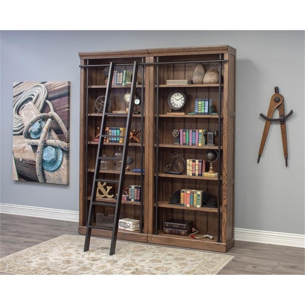 Avondale 2 Bookcase Wall, Oak