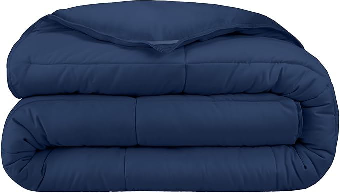 Extra Long Comforter - Reversible Colors - Goose Down Alternative - Ultra-Soft