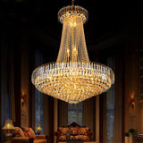 Luxury Crystal Chandelier, 24 Inch Empire Style Gold Chandelier with 8 Lights K9