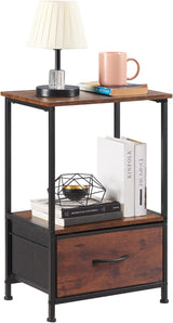 Nightstand, Bedside Table End Table for Bedroom Dorm Nursery Living Room