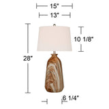Modern Rustic Table Lamps Set of 2 - 28" Tall