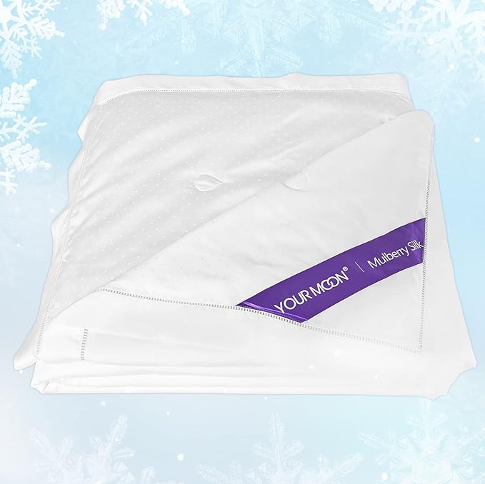 Luxurious Summer/Spring Lightweight Mulberry Silk Comforter King Size,100% Natural Long Strand