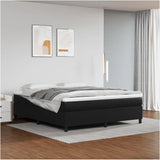 Bed Frame Black 72"X83.9" California King Faux Leather