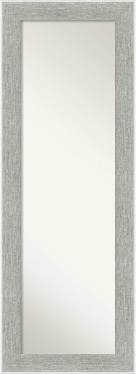 Glam Linen Grey On The Door Mirror Full Length Nautical Coastal Rustic Handmade ludes