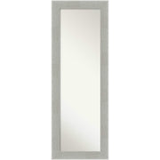 Glam Linen Grey On The Door Mirror Full Length Nautical Coastal Rustic Handmade ludes