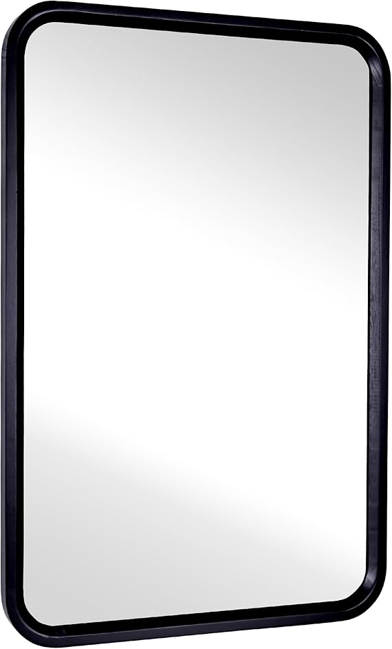 Bathroom Mirror for Wall,Brown Rectangle 24 x 36 inch Hanging Vatiny Tempered Mirrors