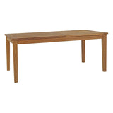 EEI-2714-NAT Marina Premium Grade A Teak Wood Outdoor Patio Extendable