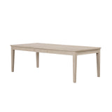 Don Transitional 72-inch Dining Table with 18-Inch Extendable Leaf and Tapered Legs