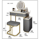 Table Desk for Bedroom Vanity Table Set Slate Bedside Table Integrated Dressing Table