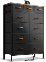 Dresser with Charging Station, 52-Inch Tall Dresser for Bedroom