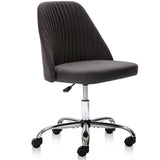 MCQ Office Desk Chair, Modern Cute Rolling Vanity Swivel Task Chairs with Wheels