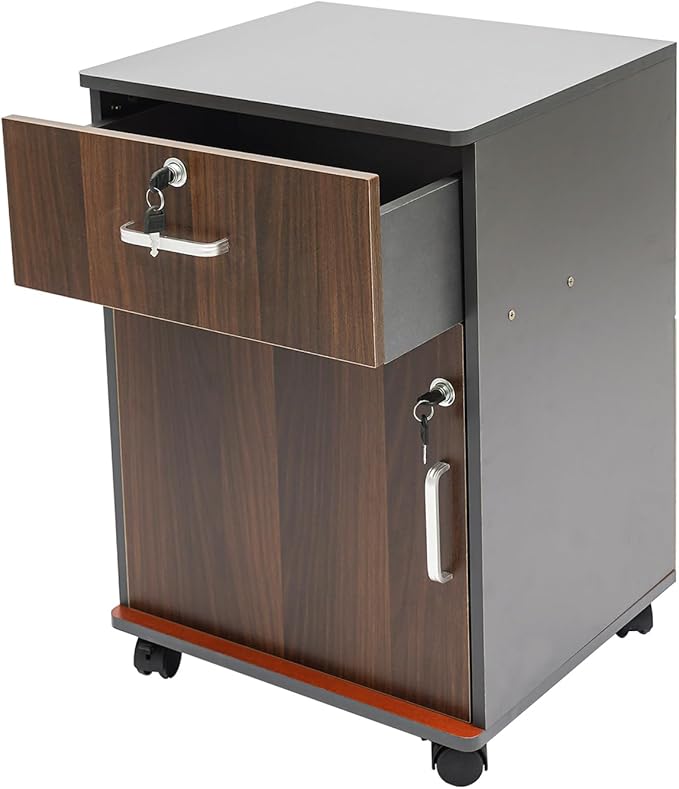 Mobile File Cabinet Rolling Printer Stand Vertical Filing Cabinet Organizer