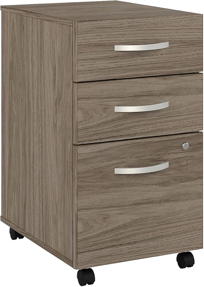 3-Drawer Vertical File Cabinet Locking Letter/Legal Platinum Gray 20-Inch D