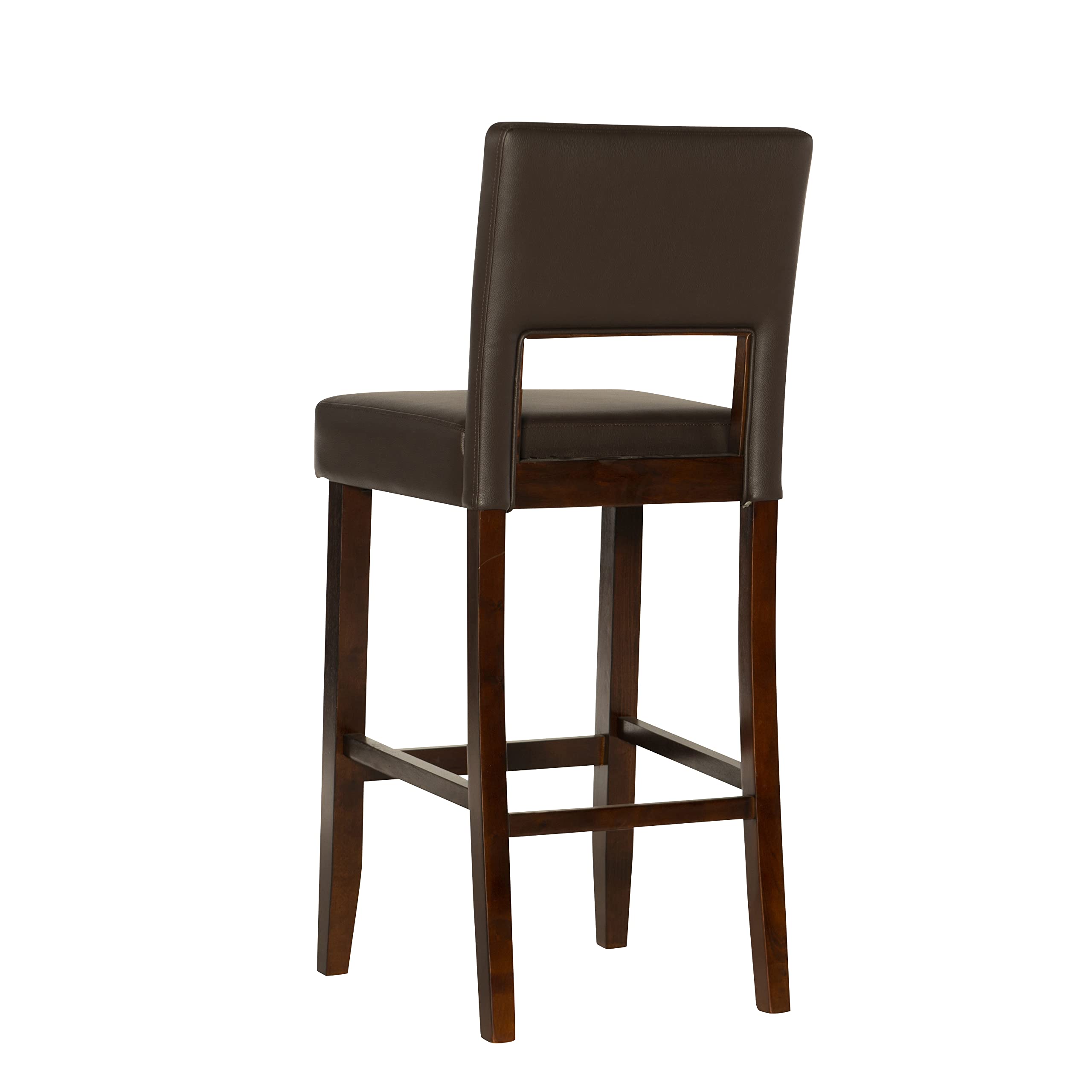 Vega Espresso Brown Barstool, 19" W x 20" D x 44.5" H