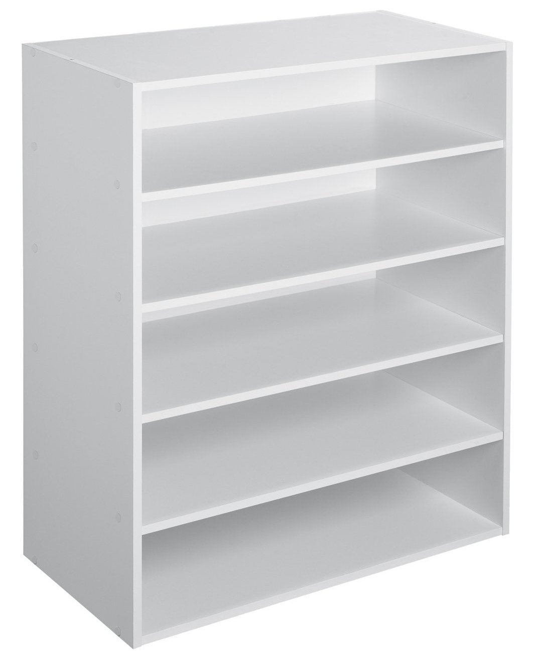 1565 Stackable 5-Shelf Organizer, White