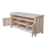 TV Stand with 2 Doors, 1 Shelf and 2 Cabinets