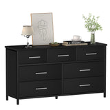 7 Drawer Dresser for Bedroom, Industrial Wood Storage Organizer