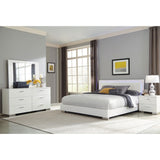 Bedroom Furniture Set, Glossy White, King