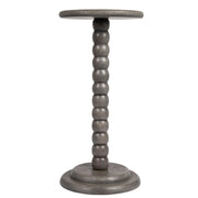 Stacked Pedestal Cocktail Side Table, Dove Grey
