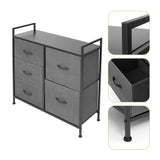 Wide Dresser Storage Tower with Sturdy Steel Frame